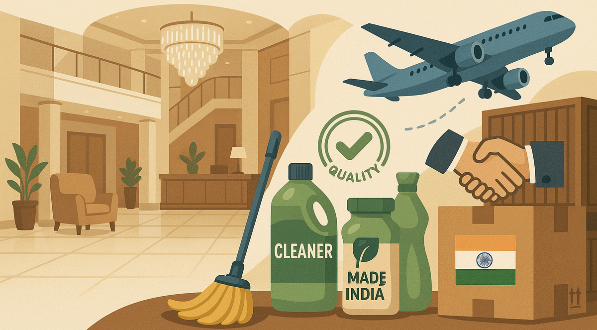 Why Global Hotel Chains Are Turning to Indian Cleaning Supplies for Bulk Orders