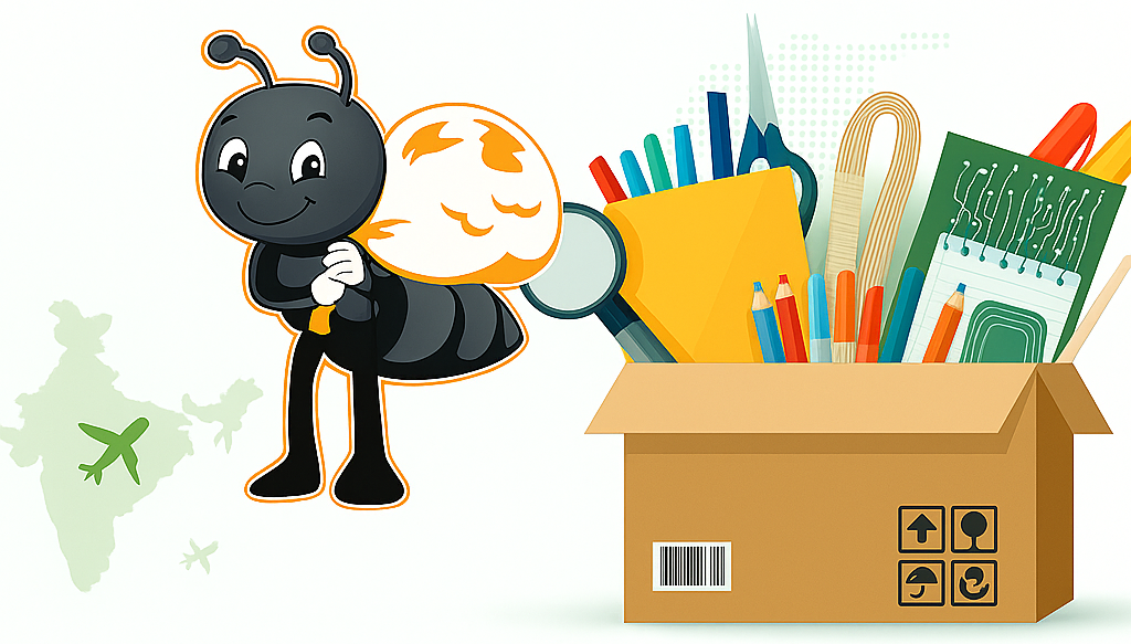 India Leads Global Stationery Exports with 143K Shipments & 76% Market Share